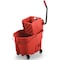 Rubbermaid Commercial 35 qt Mop Bucket and Wringer Combination, Red, Plastic FG758888RED - alternate 1